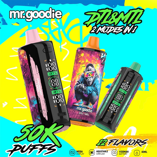 Kit jetable Mr.Goodie Shisha 50K (50000 puffs)