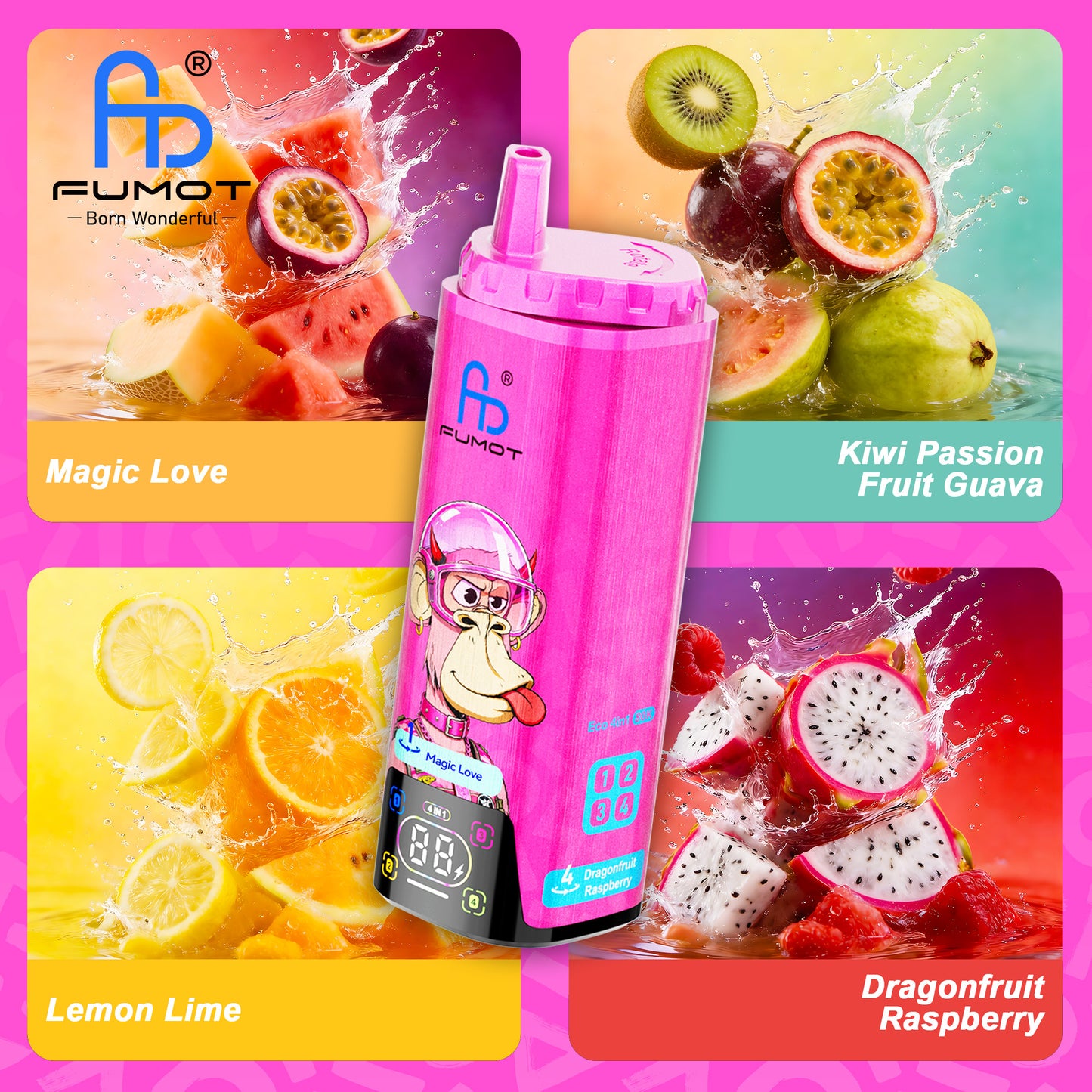Kit jetable Fumot Eco 4in1 80K Puffs