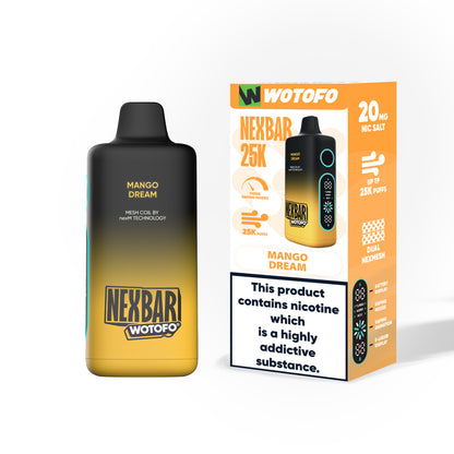 Kit jetable Wotofo Nexbar 25K 25000 Puffs