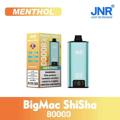 Kit jetable JNR BIG MAC Shisha 80K 80000 Puffs