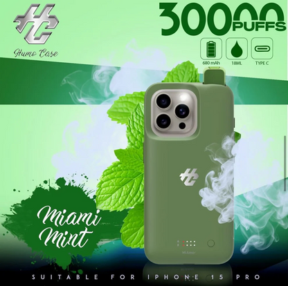 Kit jetable Humo Case iPhone 15 Pro 30K Puffs (30000 Puffs)