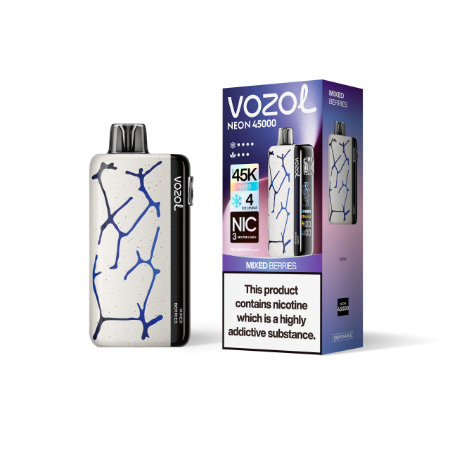 Kit jetable prérempli Vozol Neon 45000 Puffs 24 ml (45K Puffs)