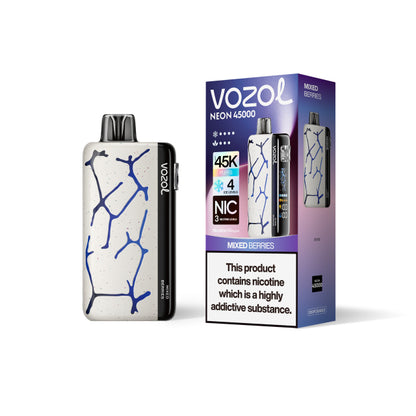 Kit jetable prérempli Vozol Neon 45000 Puffs 24 ml (45K Puffs)