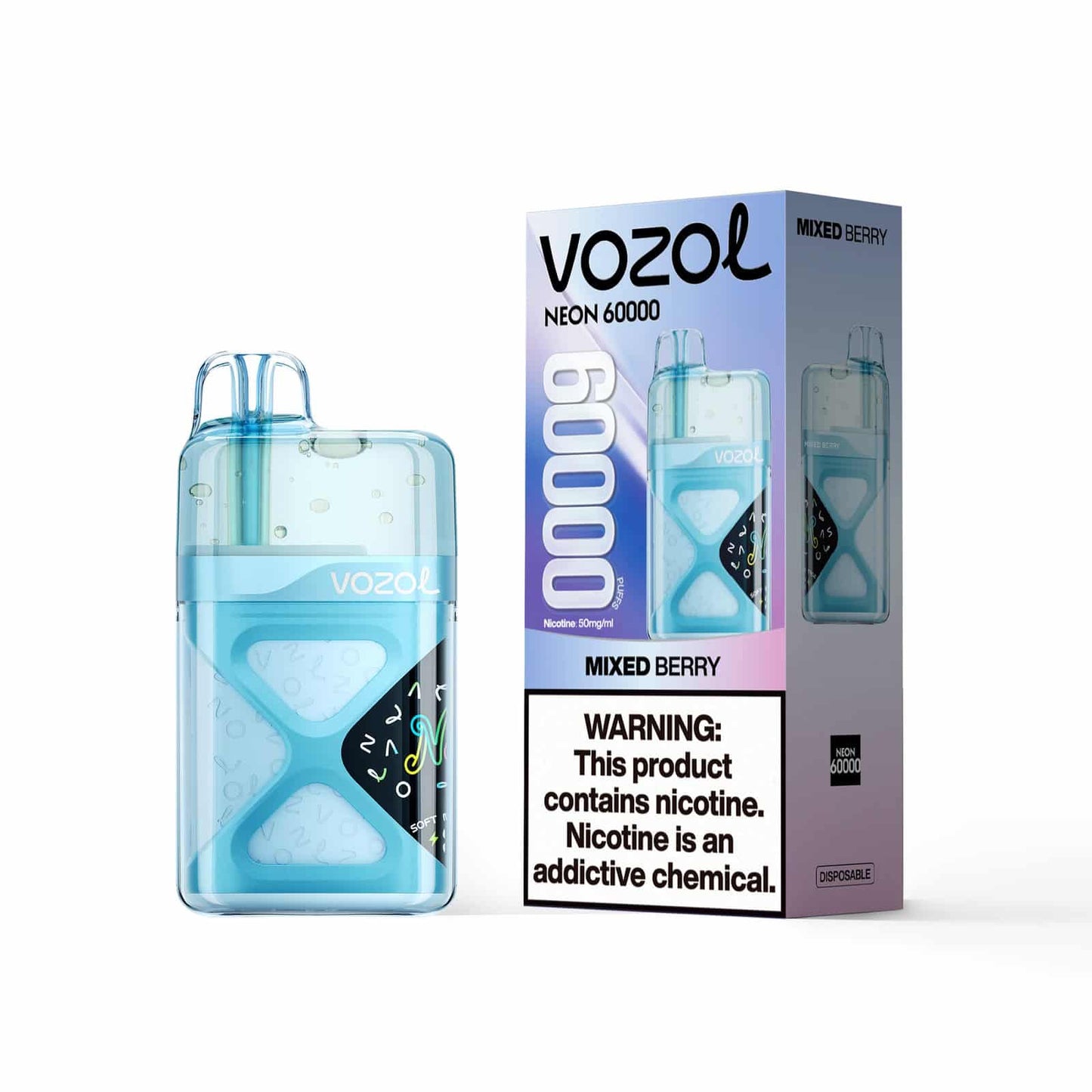 Kit jetable rechargeable VOZOL NEON 60K 60000 Puffs