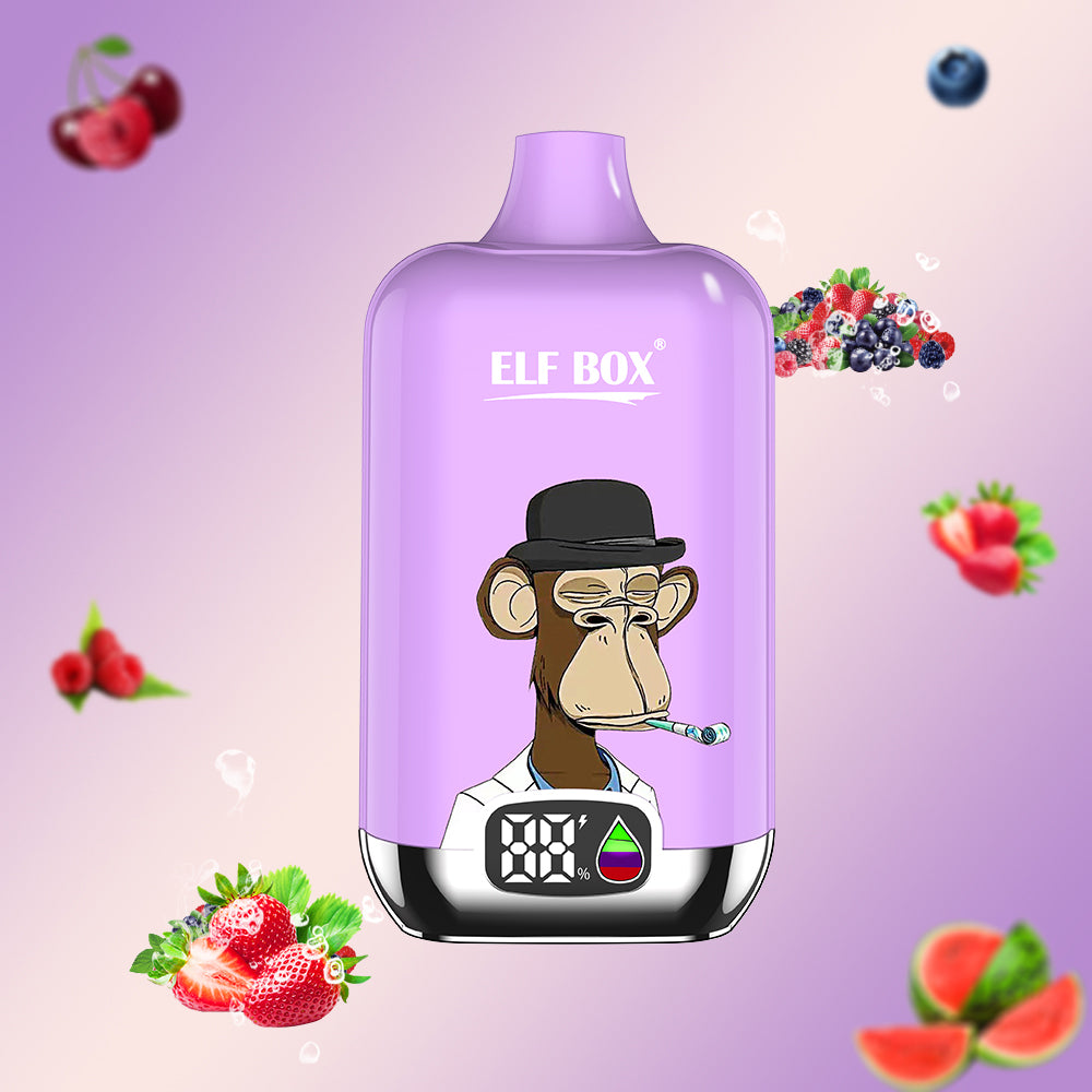 Kit jetable ELF BOX Digital 12000 Puffs