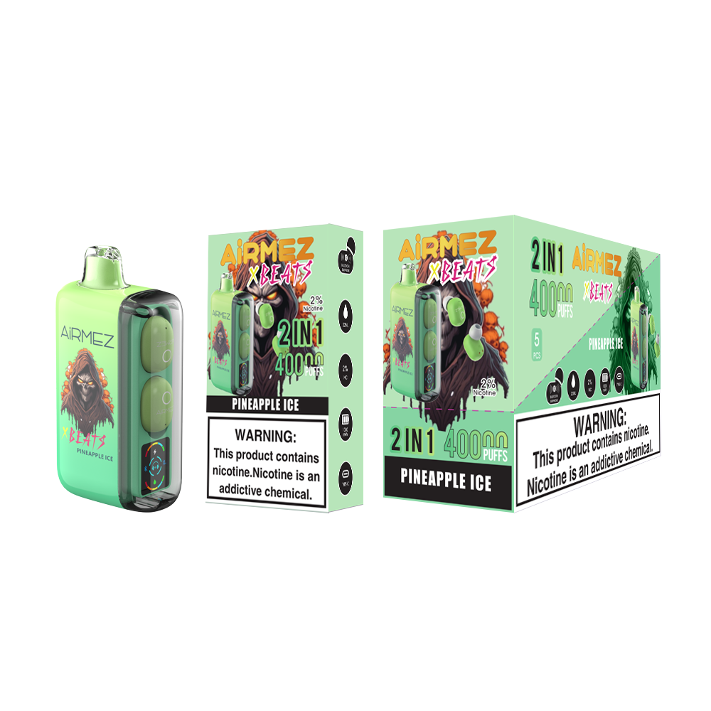 Kit jetable AiRMEZ Xbeats 50000 50K Puffs avec écouteurs TWS