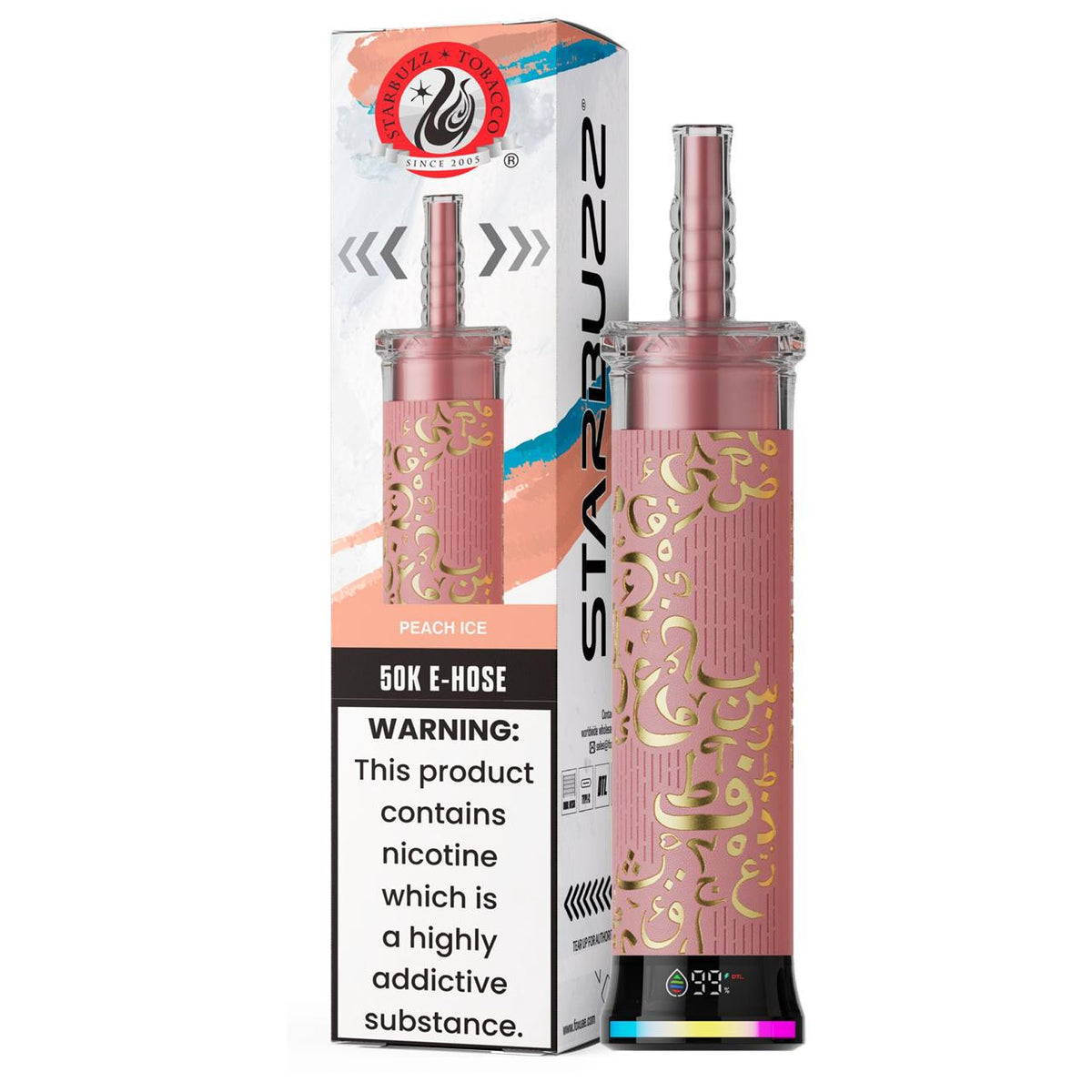 Kit jetable Starbuzz 50K E-Hose 40ml (50000 Puffs)