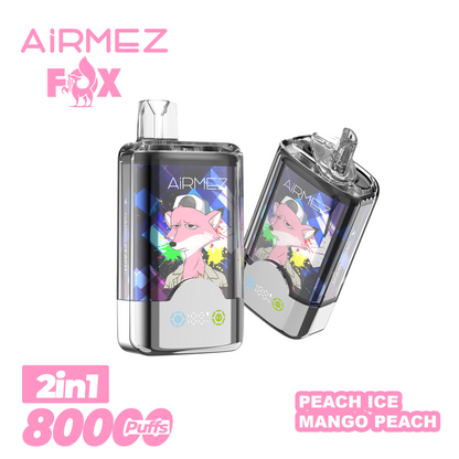 Kit jetable AiRMEZ Fox 80000 80K Puffs 30ml (Dual Flavor)