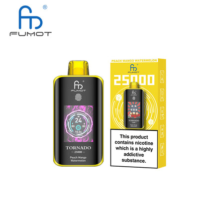 [Clearance Sale] Kit jetable rechargeable Fumot Randm Tornado 25000 25K Puffs (Touch Button)