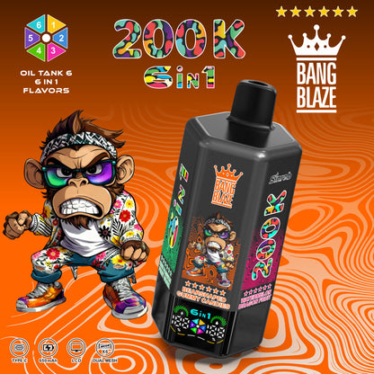 Kit jetable Bang Blaze 200K 200000 Puffs 6 in 1