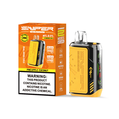 Kit jetable rechargeable Vapmod Sniper 25000 Puffs