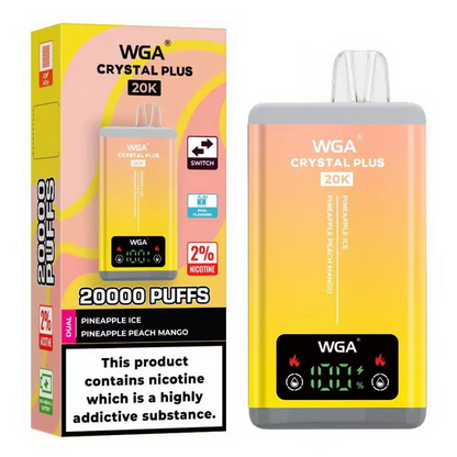 Kit jetable rechargeable WGA Crystal Plus 20000 Puffs 2-in-1