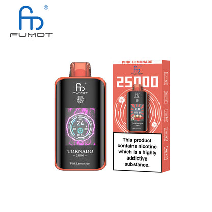 [Clearance Sale] Kit jetable rechargeable Fumot Randm Tornado 25000 25K Puffs (Touch Button)
