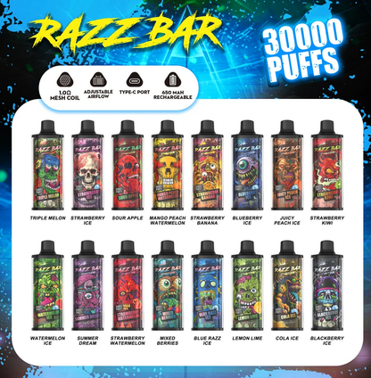 Kit jetable Razz Bar 30K 30000 Puffs