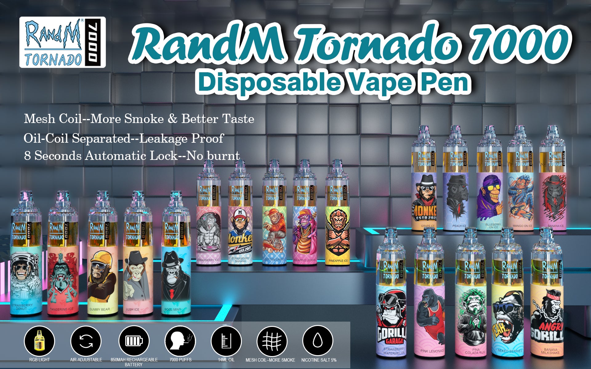 Kit jetable rechargeable RandM Tornado 7000 bouffes 14 ml (20 mg) Pas Cher | fr.vapormo.com frvapormo Kit jetable rechargeable RandM Tornado 7000 bouffes 14 ml (20 mg) Pas Cher | fr.vapormo.com frvapormo