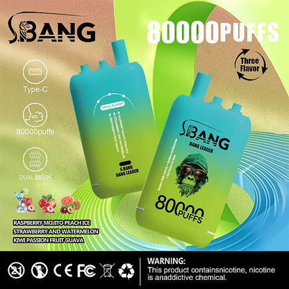 Kit jetable Bang Leader (Bang Legend) 80000 Puff 3-in-1 Flavor 80K