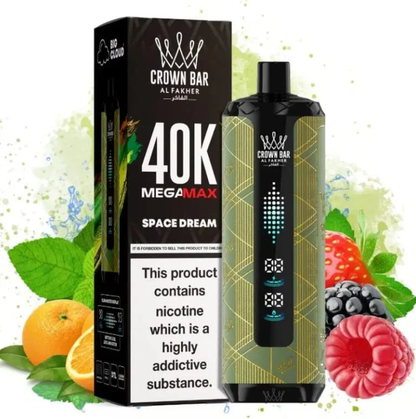 Kit jetable AL Fakher Crown Bar Mega Max 40K 40000 Puffs