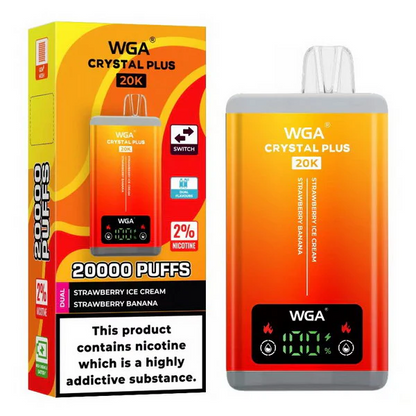 Kit jetable rechargeable WGA Crystal Plus 20000 Puffs 2-in-1