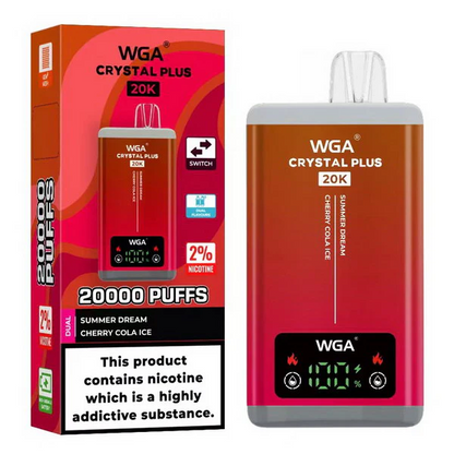 Kit jetable rechargeable WGA Crystal Plus 20000 Puffs 2-in-1