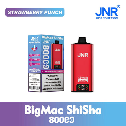 Kit jetable JNR BIG MAC Shisha 80K 80000 Puffs