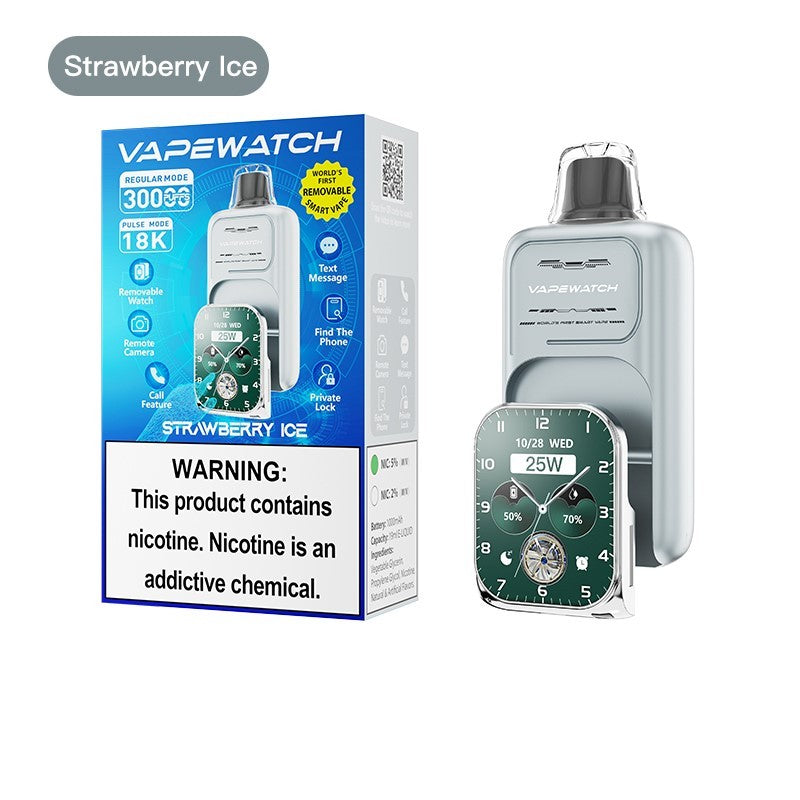 Kit jetable JNR VapeWatch Removable Screen 30K (30000 Puffs)