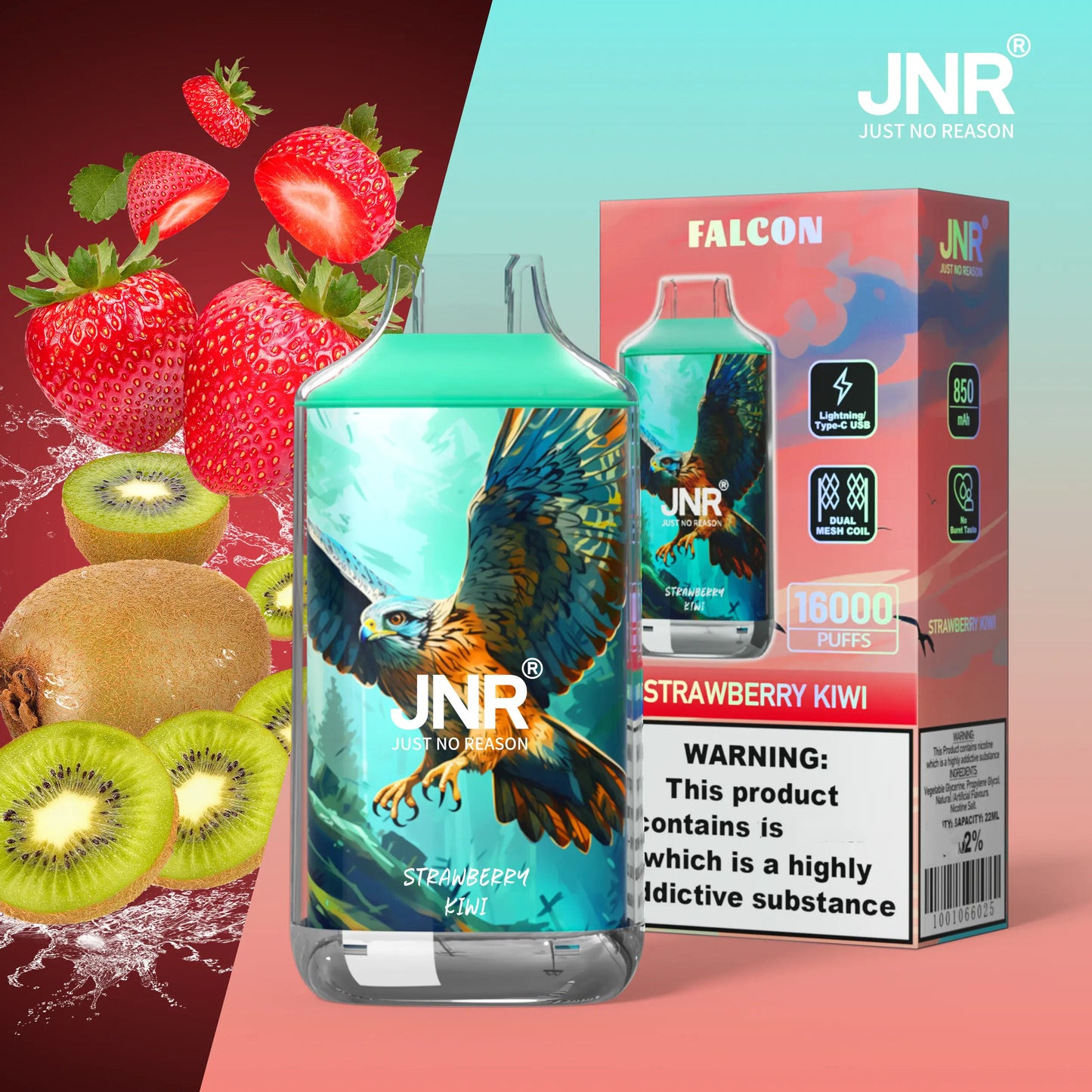 Kit jetable JNR Falcon 16000 Puffs