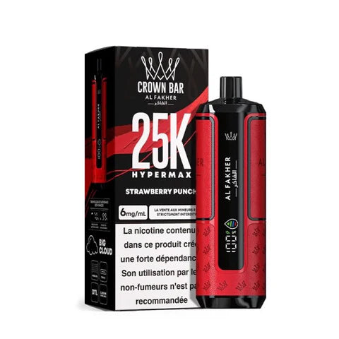 Kit jetable AL Fakher Crown Bar 25K Hypermax (25000 Puffs)