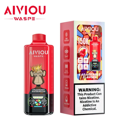 Kit jetable rechargeable WASPE Aiviou 150K 150000 Puffs 6in1