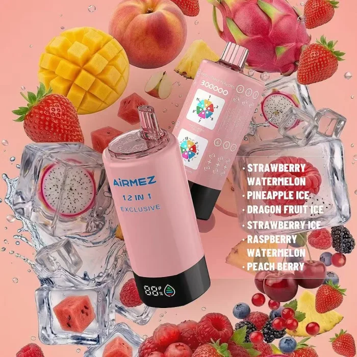 Kit jetable Airmez 12en1 300K 300000 Puffs 90ml