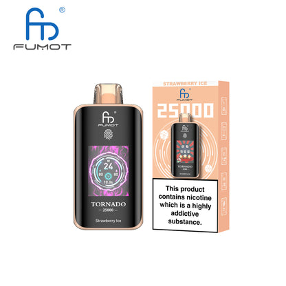 [Clearance Sale] Kit jetable rechargeable Fumot Randm Tornado 25000 25K Puffs (Touch Button)