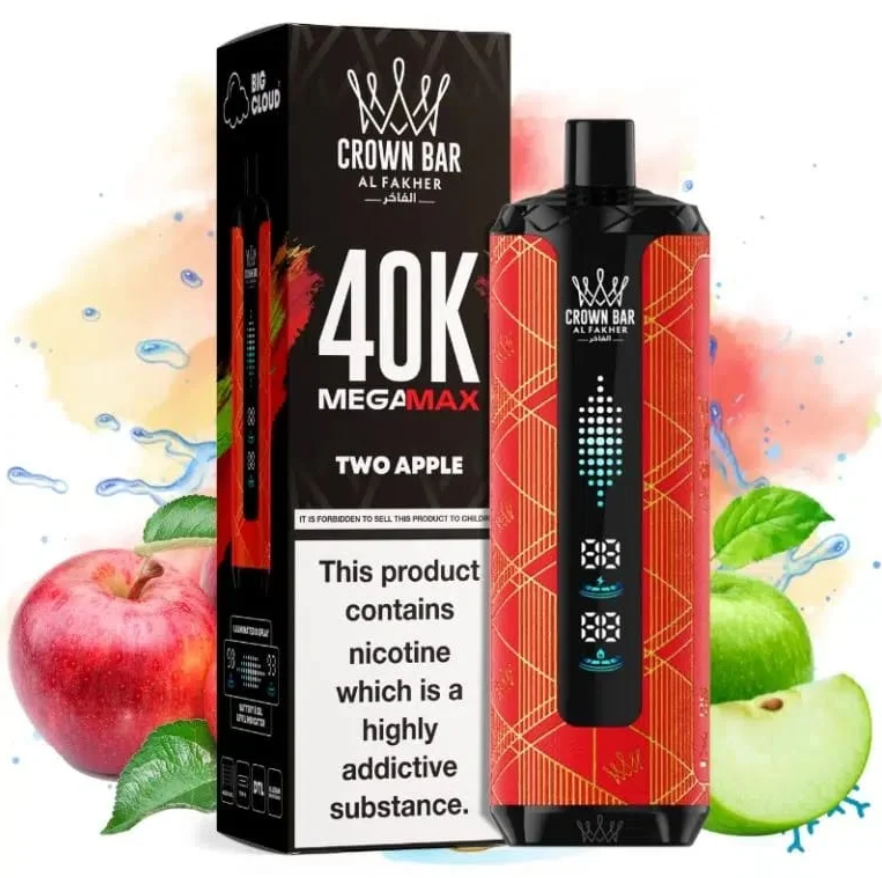 Kit jetable AL Fakher Crown Bar Mega Max 40K 40000 Puffs