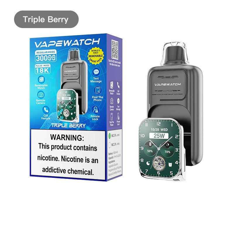 Kit jetable JNR VapeWatch Removable Screen 30K (30000 Puffs)