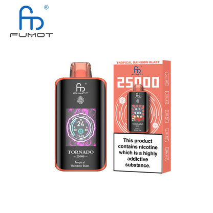[Clearance Sale] Kit jetable rechargeable Fumot Randm Tornado 25000 25K Puffs (Touch Button)