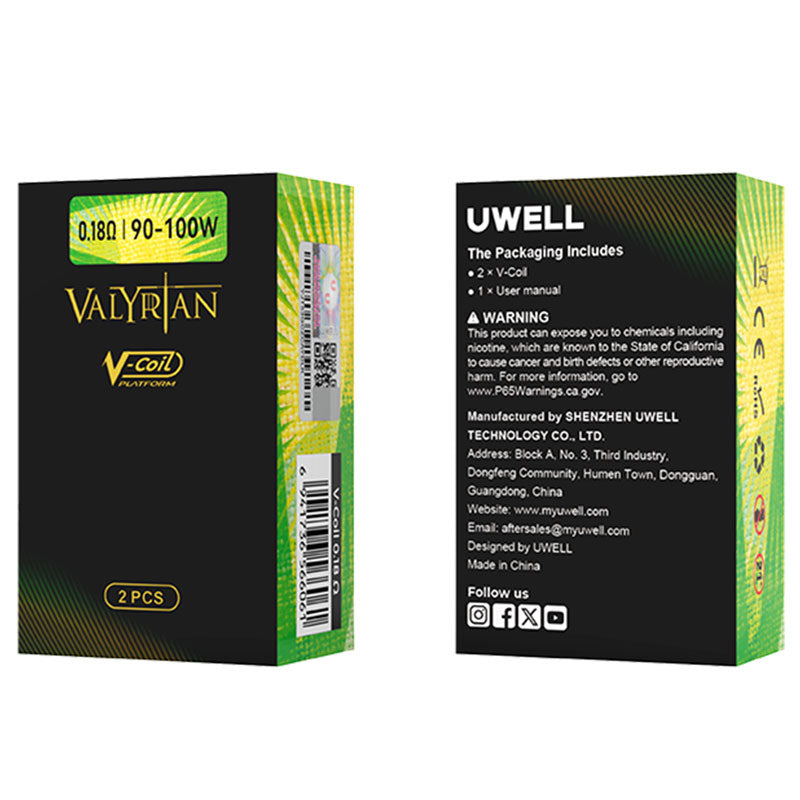 Uwell V-Coil Platform pour atomiseur Valyrian 2 / Valyrian 2 Pro / Valyrian 3 / Valyrian 4 (2 pièces/paquet)