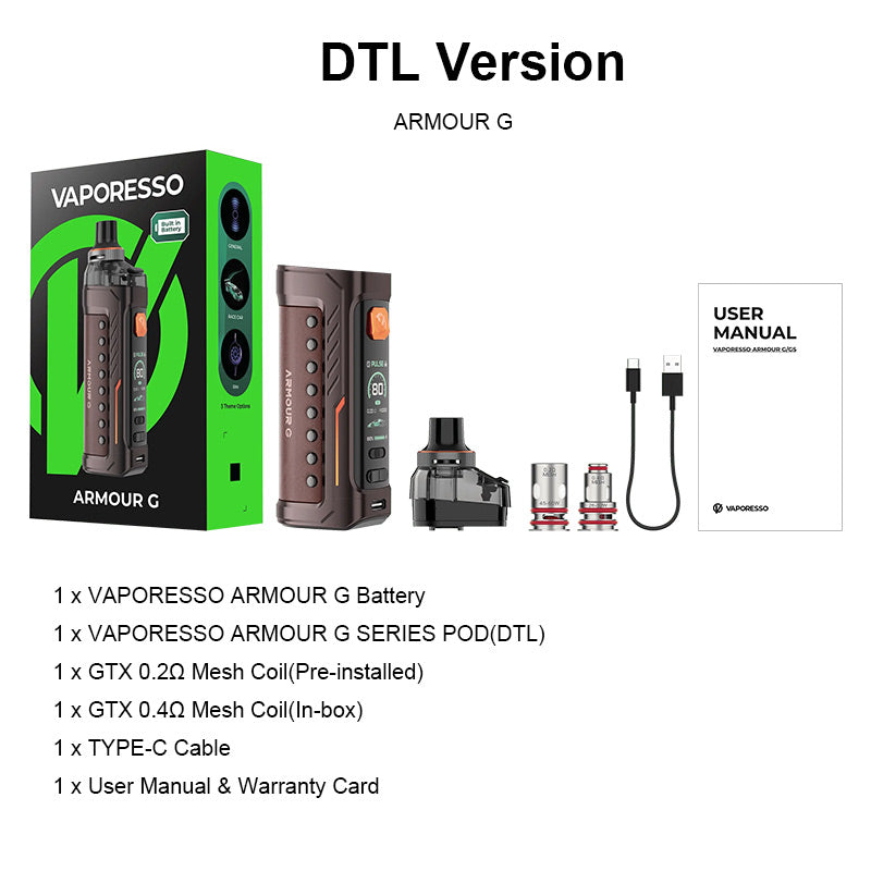 Kit Vaporesso Armour G 80W Pod Mod