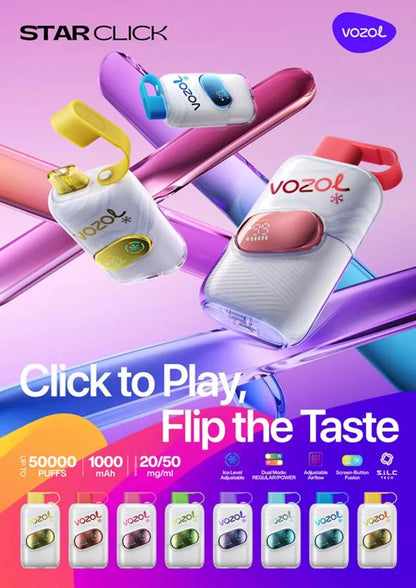 Kit jetable rechargeable Vozol Star Click 50K Puffs (50000 Puffs)
