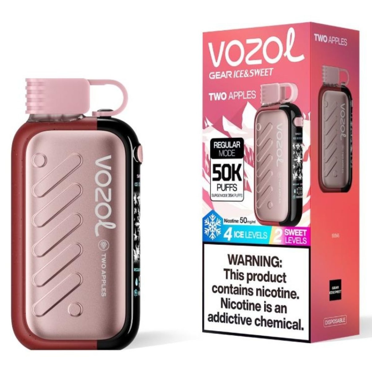 Kit jetable VOZOL Gear Ice & Sweet 50K Puffs (50000 Puffs)