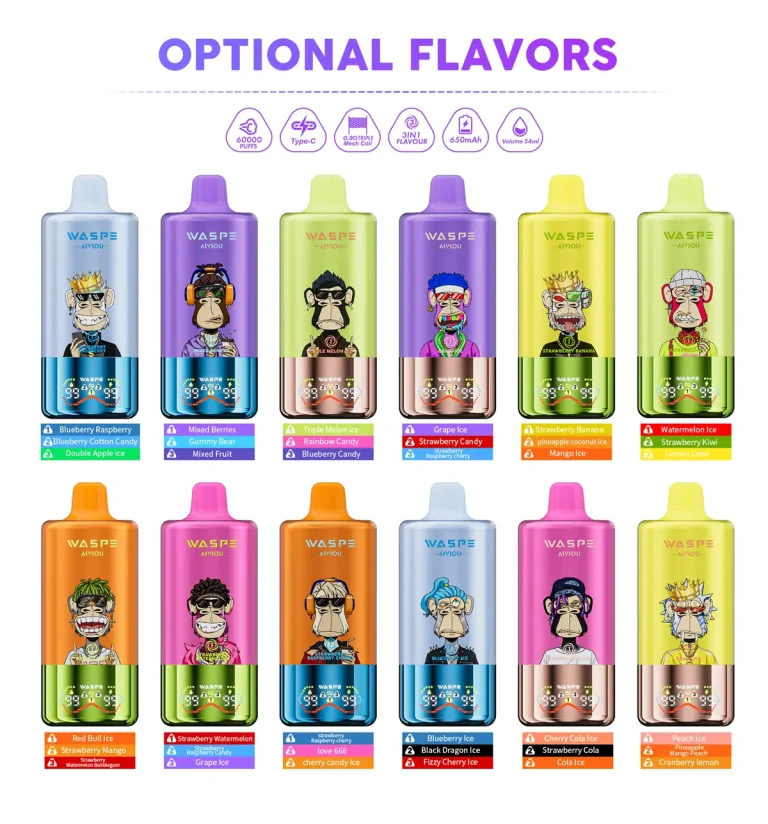 Kit jetable Waspe Aiviou 3in1 60000 Puffs