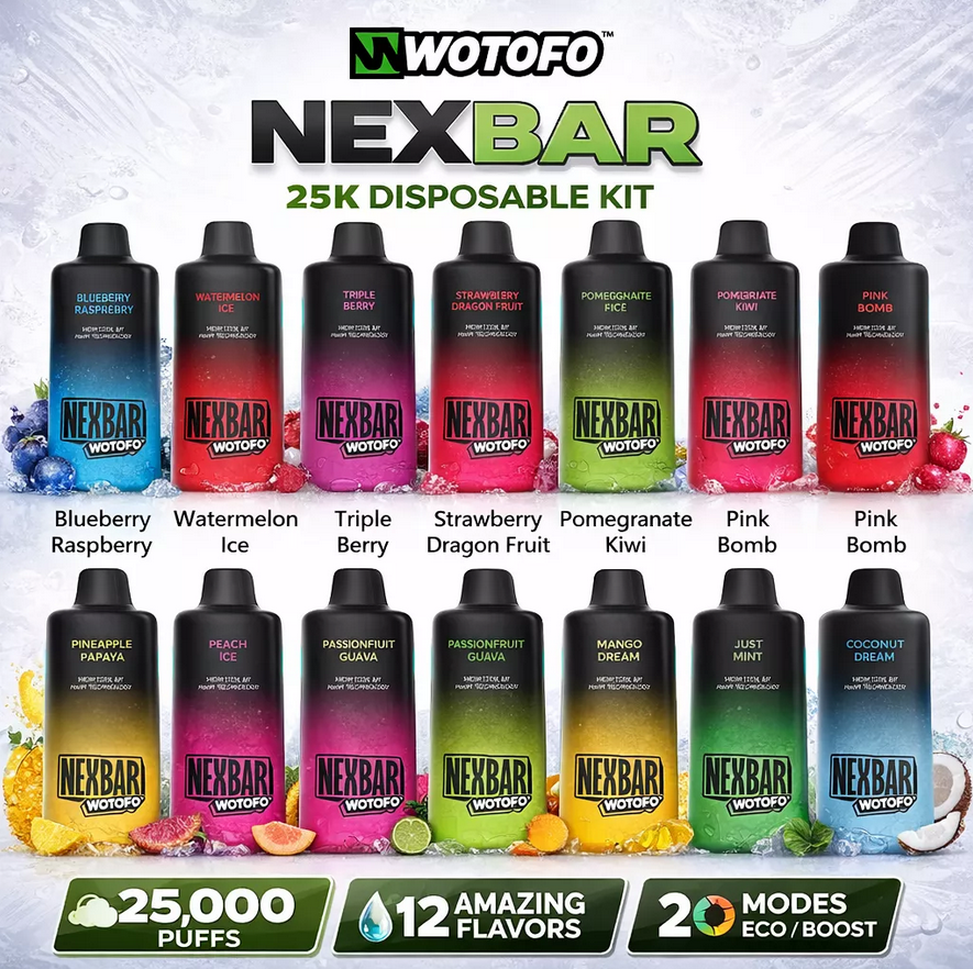 Kit jetable Wotofo Nexbar 25K 25000 Puffs