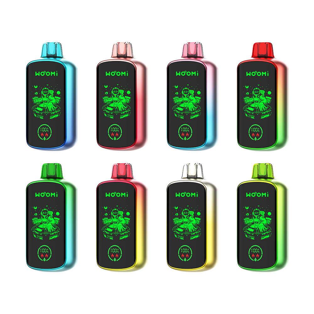 Kit jetable rechargeable Woomi Play 22000 Puffs (écran LED complet) 10 pièces/paquet