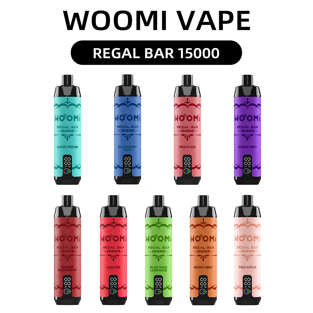 Kit jetable Woomi Shisha Regal Bar 15000 DTL 10 pièces/paquet