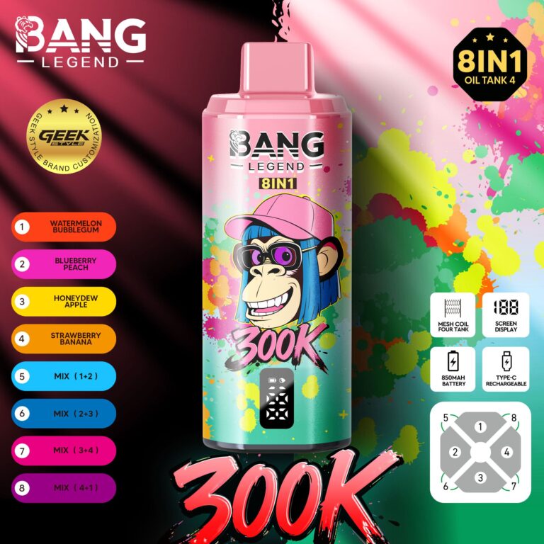 Kit jetable Bang Legend 8in1 300K 300000 Puffs