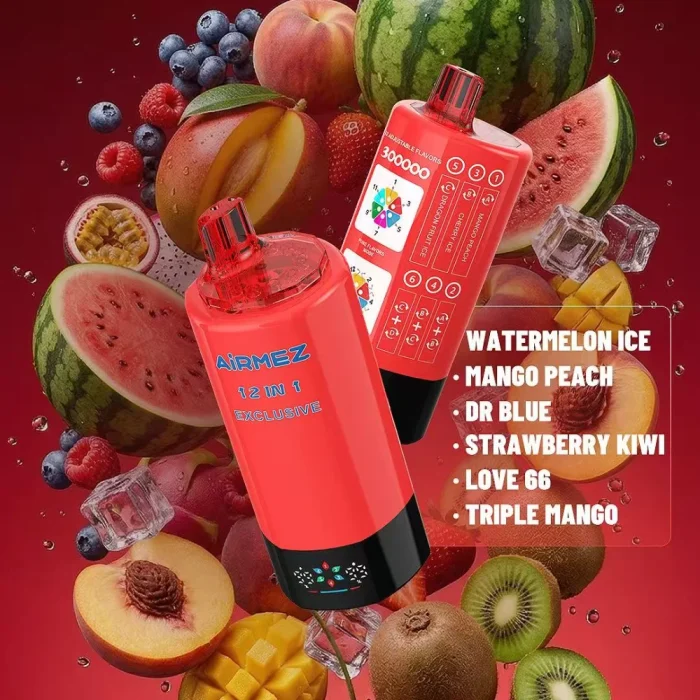 Kit jetable Airmez 12en1 300K 300000 Puffs 90ml