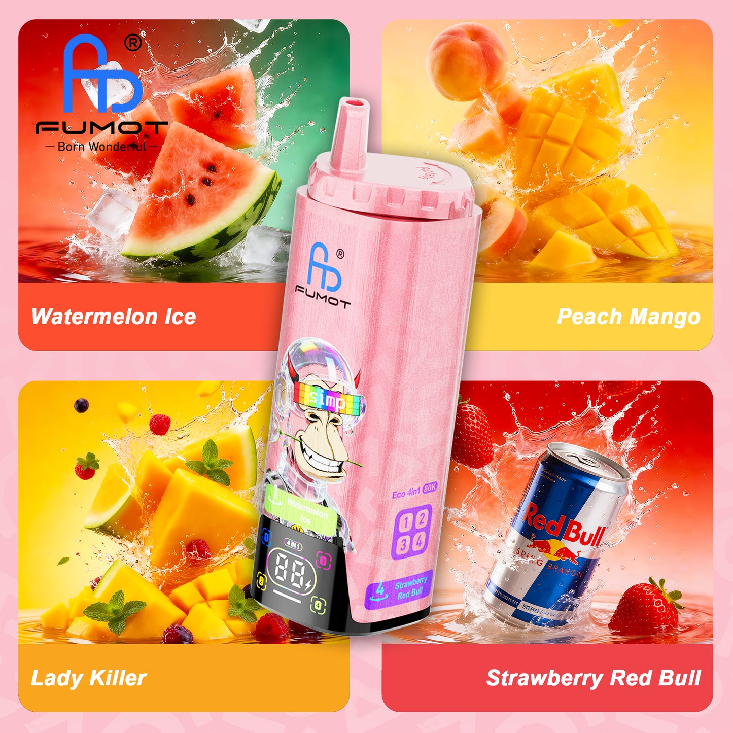 Kit jetable Fumot Eco 4in1 80K Puffs