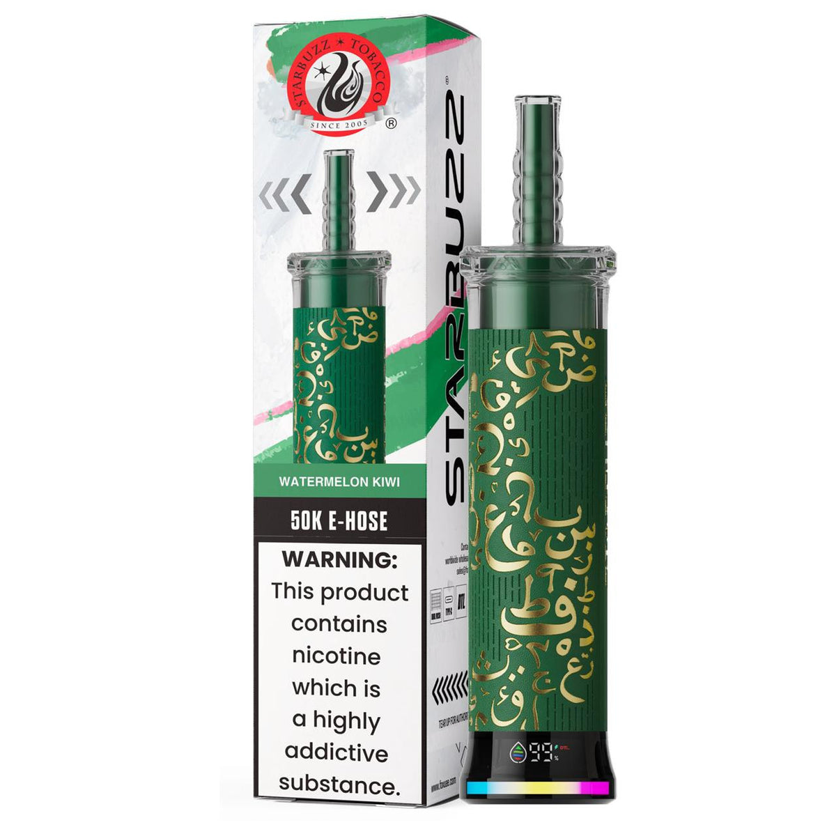 Kit jetable Starbuzz 50K E-Hose 40ml (50000 Puffs)