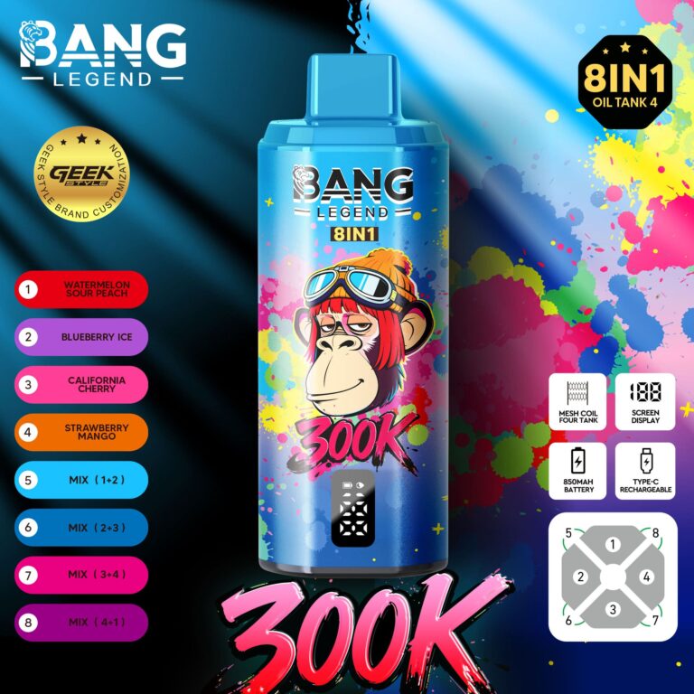 Kit jetable Bang Legend 8in1 300K 300000 Puffs