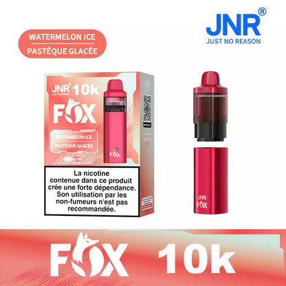 Kit jetable prérempli JNR Fox 10000 Puffs