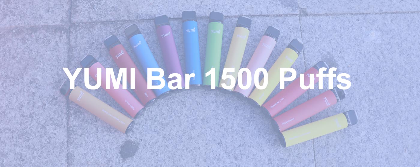 [Clearance sale] YUMI Bar 1500 PUFF cigarette electronique jetable kit 850mAh 4.8ml (50mg)