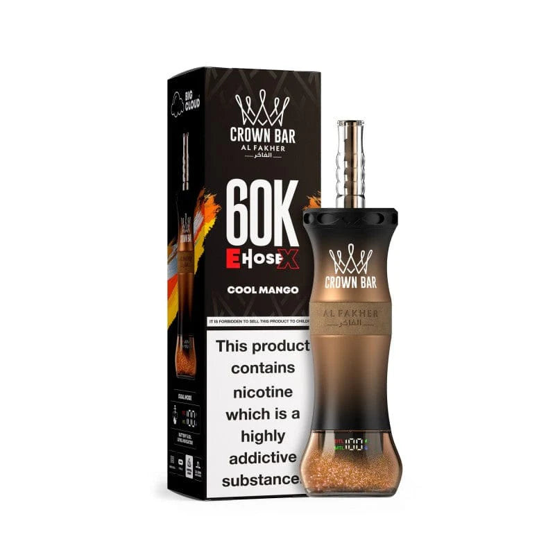 Kit jetable AL Fakher Crown Bar 60K 60000 Puffs E-Hose X