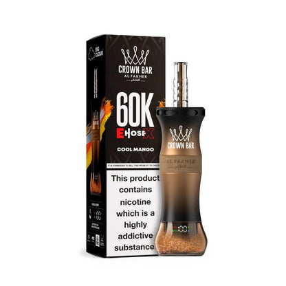 Kit jetable AL Fakher Crown Bar 60K 60000 Puffs E-Hose X